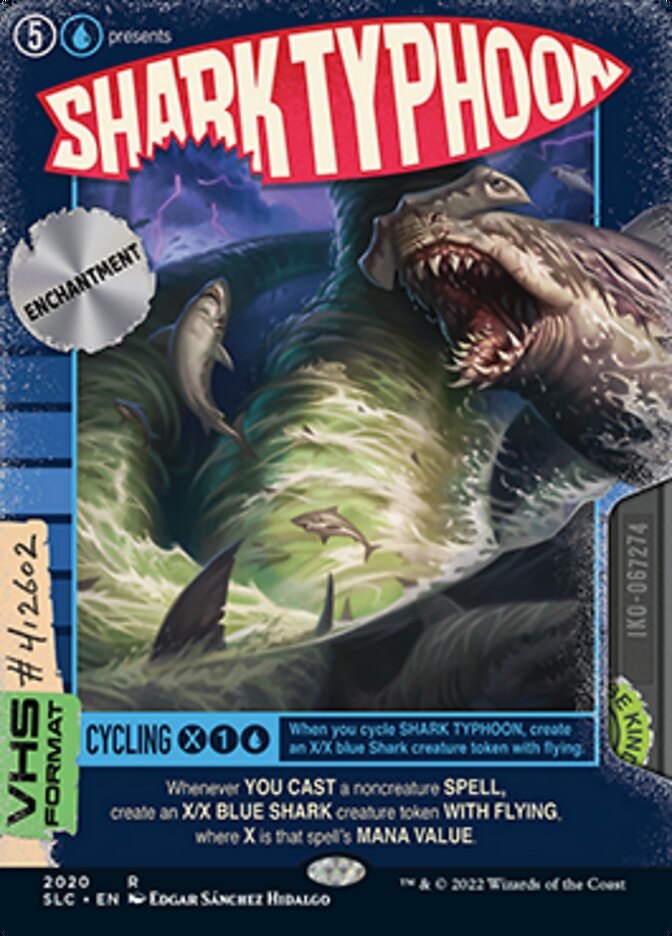 Shark Typhoon (Borderless Alternate Art) [Secret Lair 30th Anniversary Countdown Kit] | Kessel Run Games Inc. 