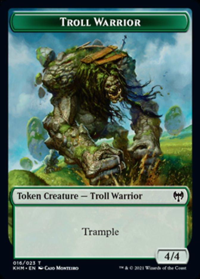 Troll Warrior Token [Kaldheim Tokens] | Kessel Run Games Inc. 