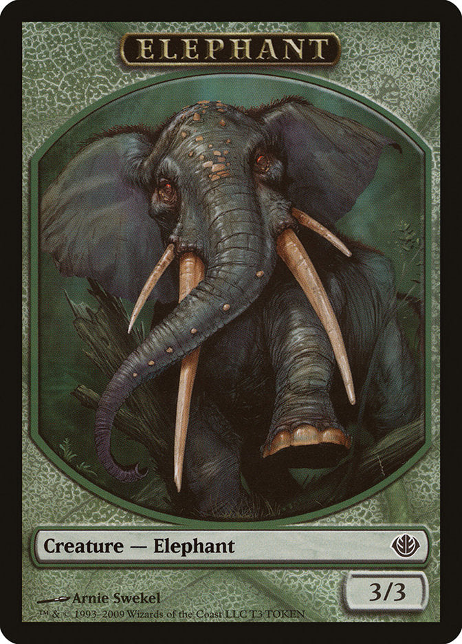 Elephant Token [Duel Decks: Garruk vs. Liliana Tokens] | Kessel Run Games Inc. 