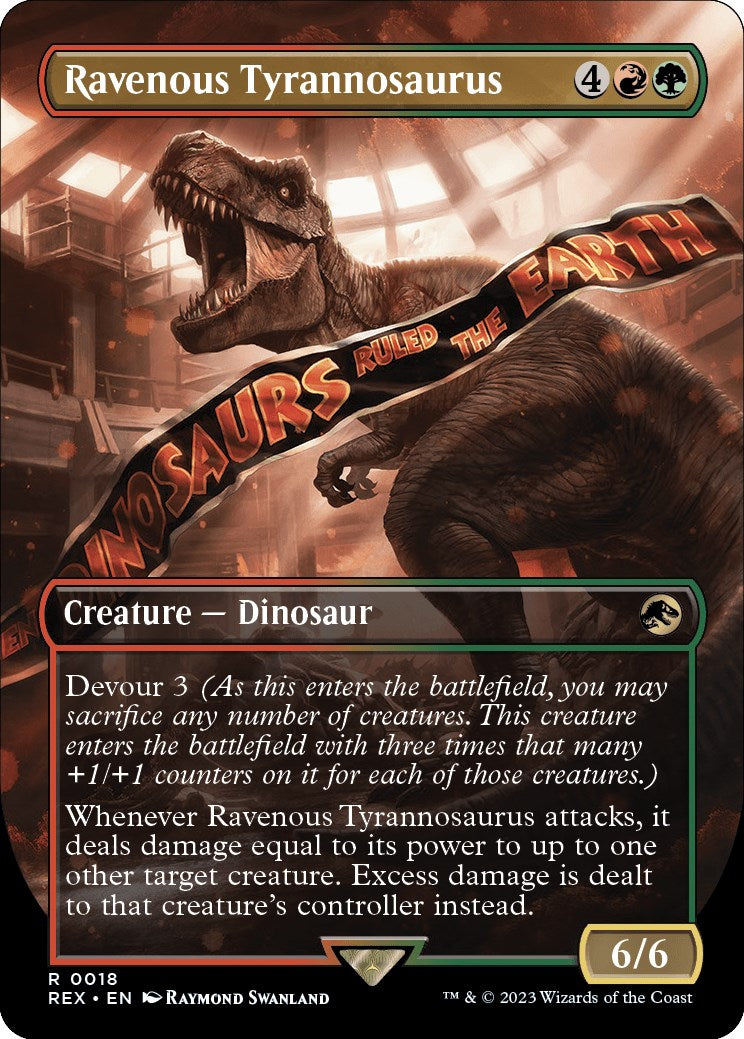 Ravenous Tyrannosaurus (Borderless) [Jurassic World Collection] | Kessel Run Games Inc. 