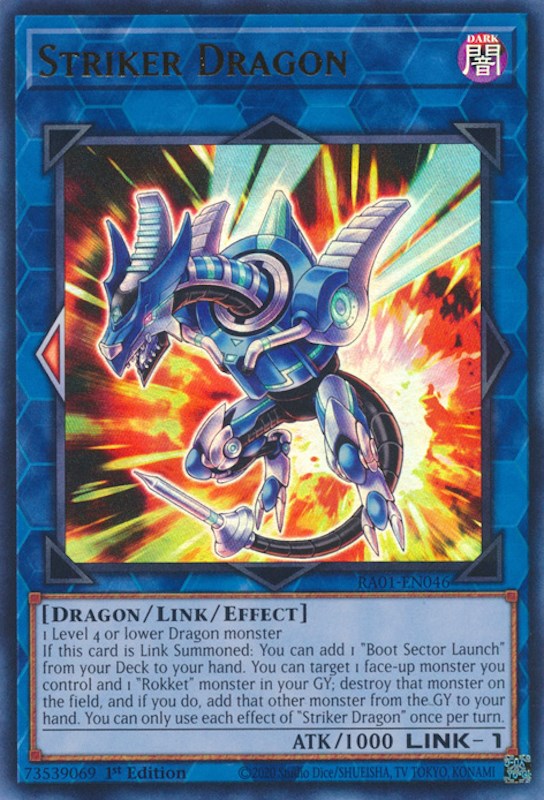 Striker Dragon [RA01-EN046] Ultra Rare | Kessel Run Games Inc. 