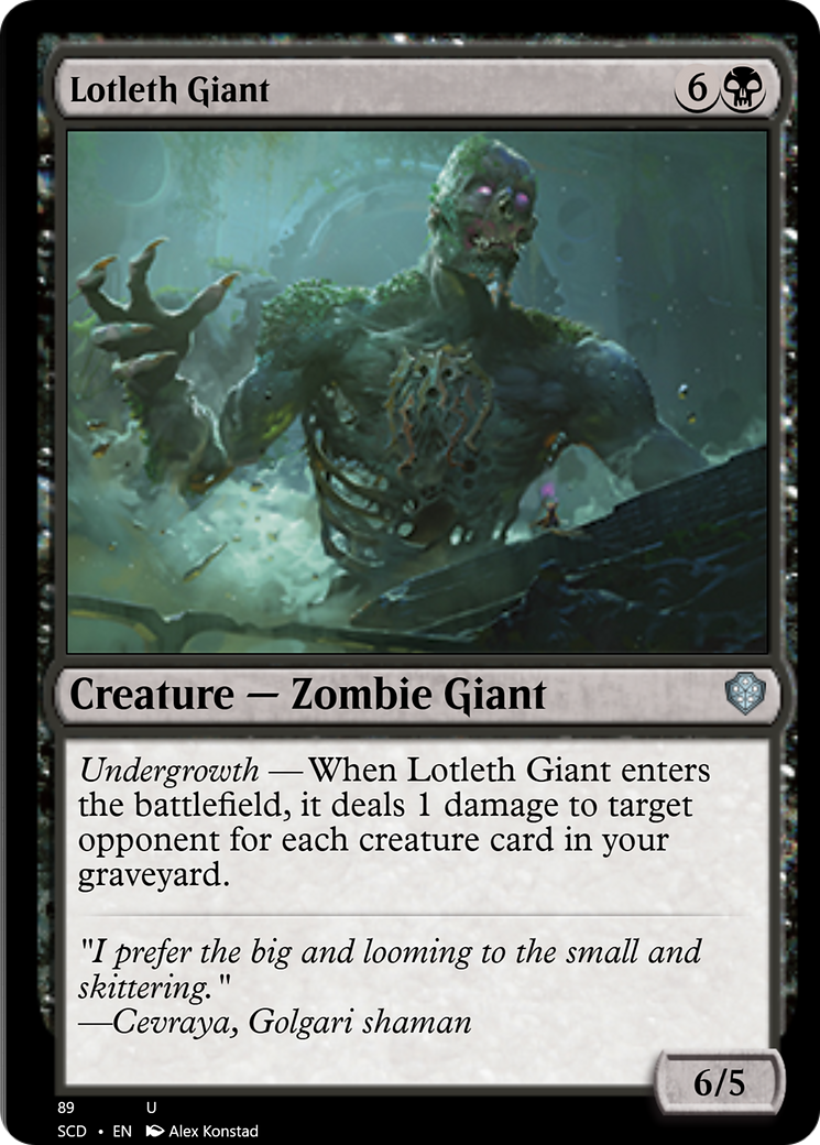 Lotleth Giant [Starter Commander Decks] | Kessel Run Games Inc. 