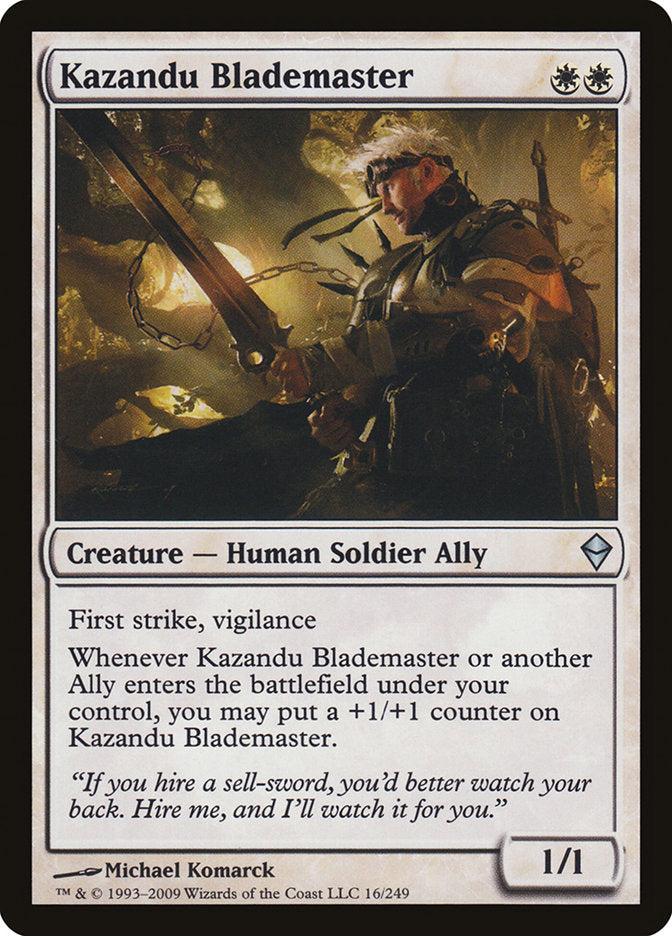 Kazandu Blademaster [Zendikar] | Kessel Run Games Inc. 