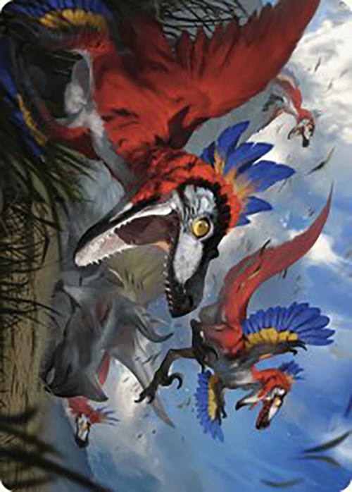 Wrathful Raptors Art Card [The Lost Caverns of Ixalan Art Series] | Kessel Run Games Inc. 