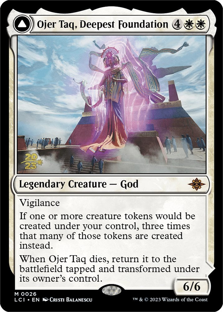 Ojer Taq, Deepest Foundation // Temple of Civilization [The Lost Caverns of Ixalan Prerelease Cards] | Kessel Run Games Inc. 