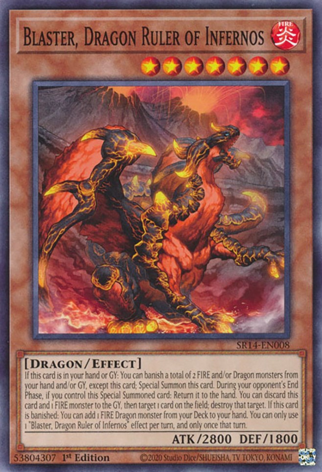 Blaster, Dragon Ruler of Infernos [SR14-EN008] Common | Kessel Run Games Inc. 
