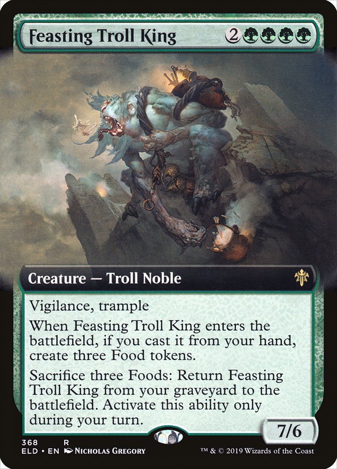 Feasting Troll King (Extended Art) [Throne of Eldraine] | Kessel Run Games Inc. 