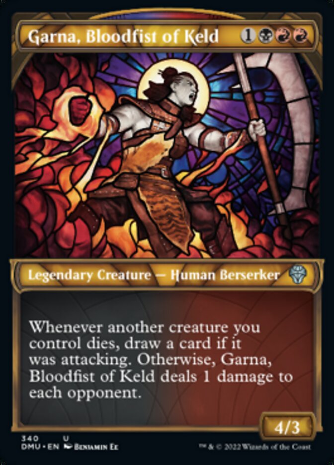 Garna, Bloodfist of Keld (Showcase Textured) [Dominaria United] | Kessel Run Games Inc. 