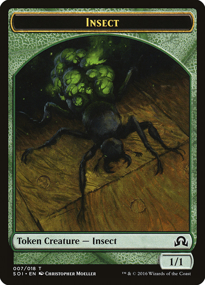 Insect Token [Shadows over Innistrad Tokens] - Kessel Run Games Inc.  | Kessel Run Games Inc. 