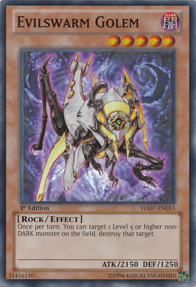 Evilswarm Golem [HA07-EN053] Super Rare | Kessel Run Games Inc. 