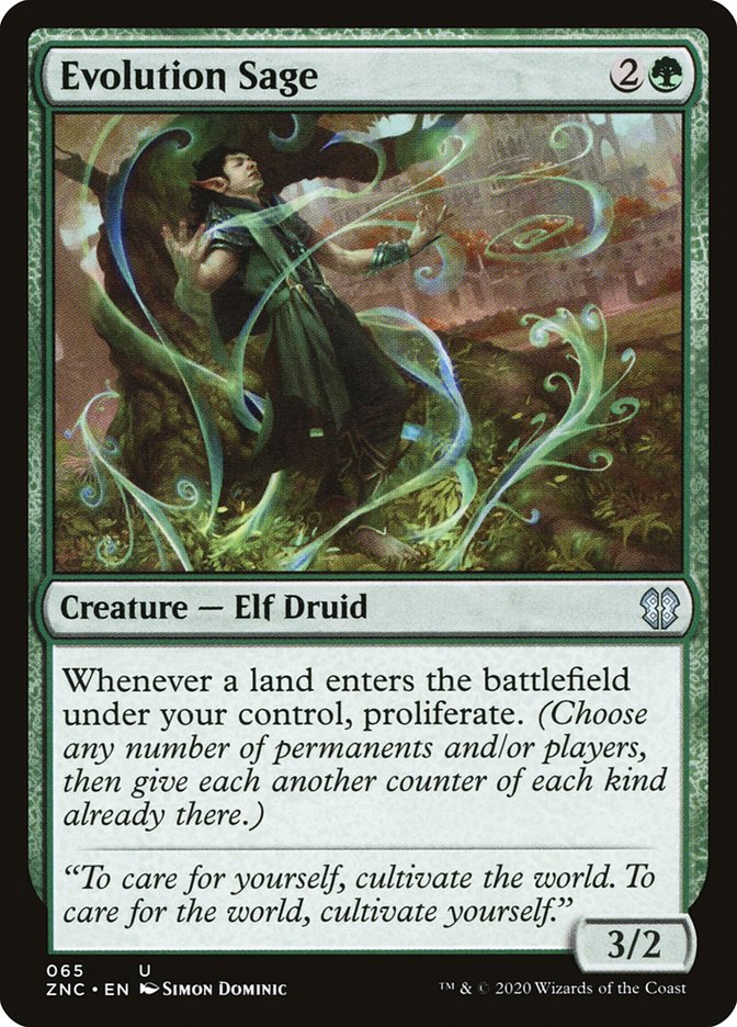 Evolution Sage [Zendikar Rising Commander] | Kessel Run Games Inc. 