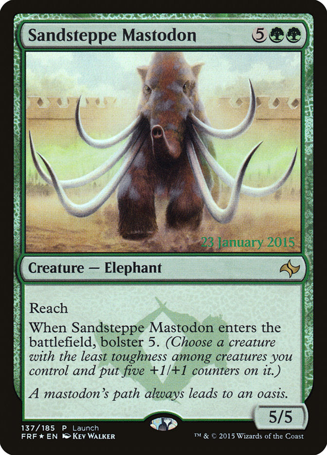 Sandsteppe Mastodon (Launch) [Fate Reforged Prerelease Promos] | Kessel Run Games Inc. 