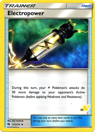 Electropower (172/214) (Pikachu Stamp #34) [Battle Academy 2020] | Kessel Run Games Inc. 