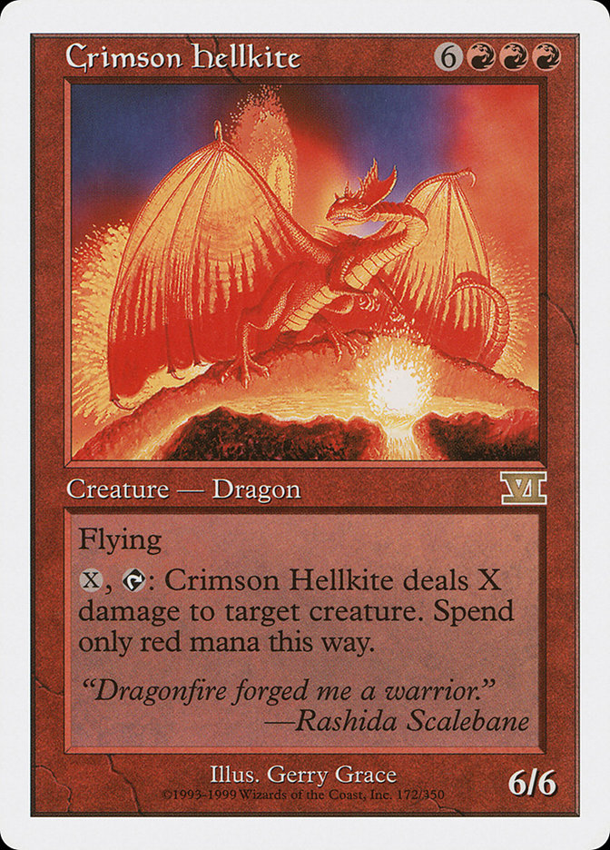 Crimson Hellkite [Classic Sixth Edition] | Kessel Run Games Inc. 