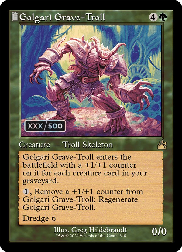 Golgari Grave-Troll (Retro) (Serialized) [Ravnica Remastered] | Kessel Run Games Inc. 