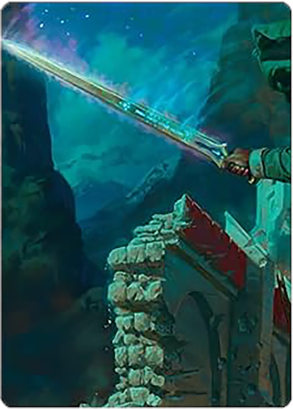 Anduril, Narsil Reforged Art Card [The Lord of the Rings: Tales of Middle-earth Art Series] | Kessel Run Games Inc. 