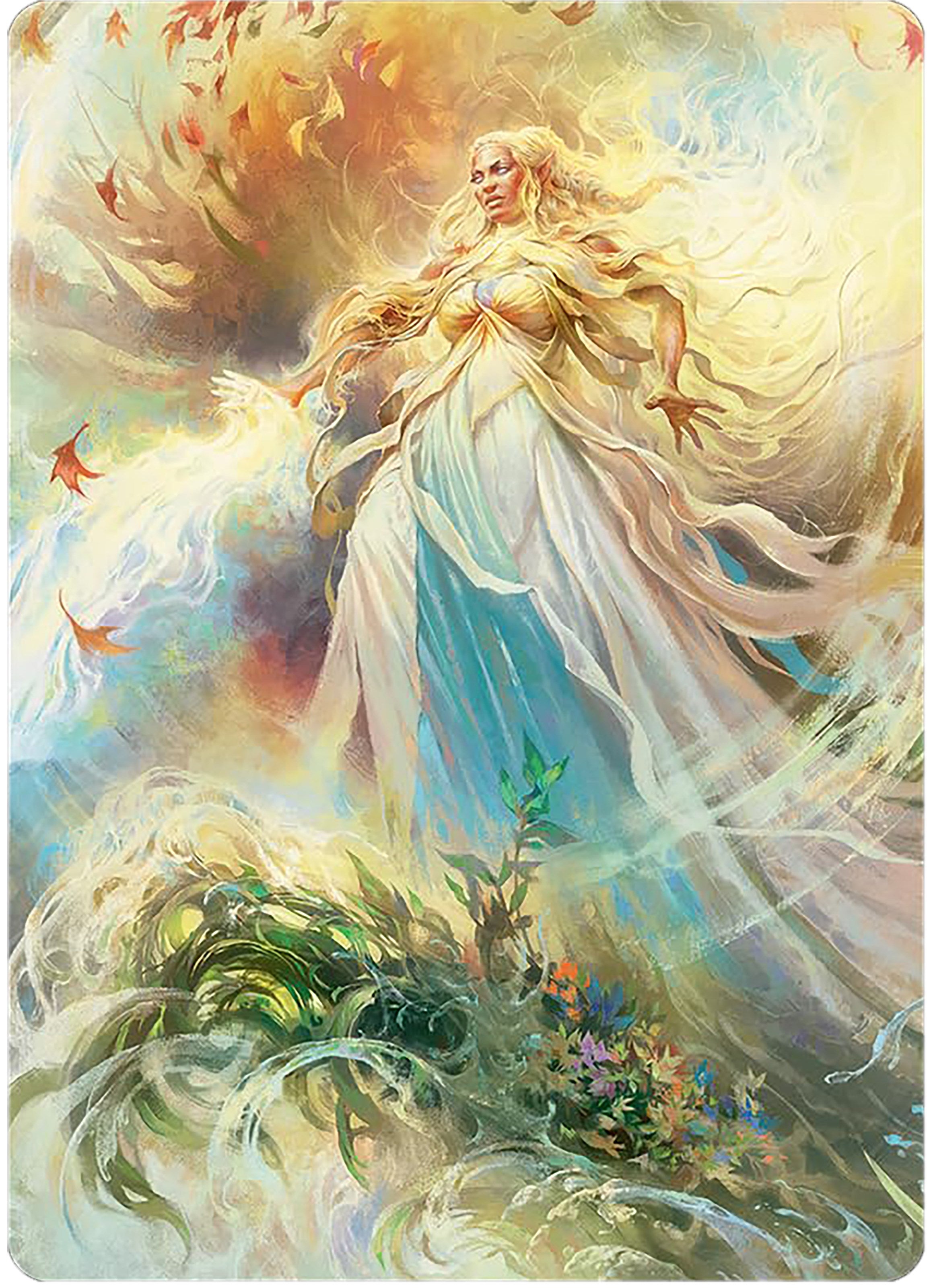 Galadriel, Light of Valinor Art Card [The Lord of the Rings: Tales of Middle-earth Art Series] | Kessel Run Games Inc. 