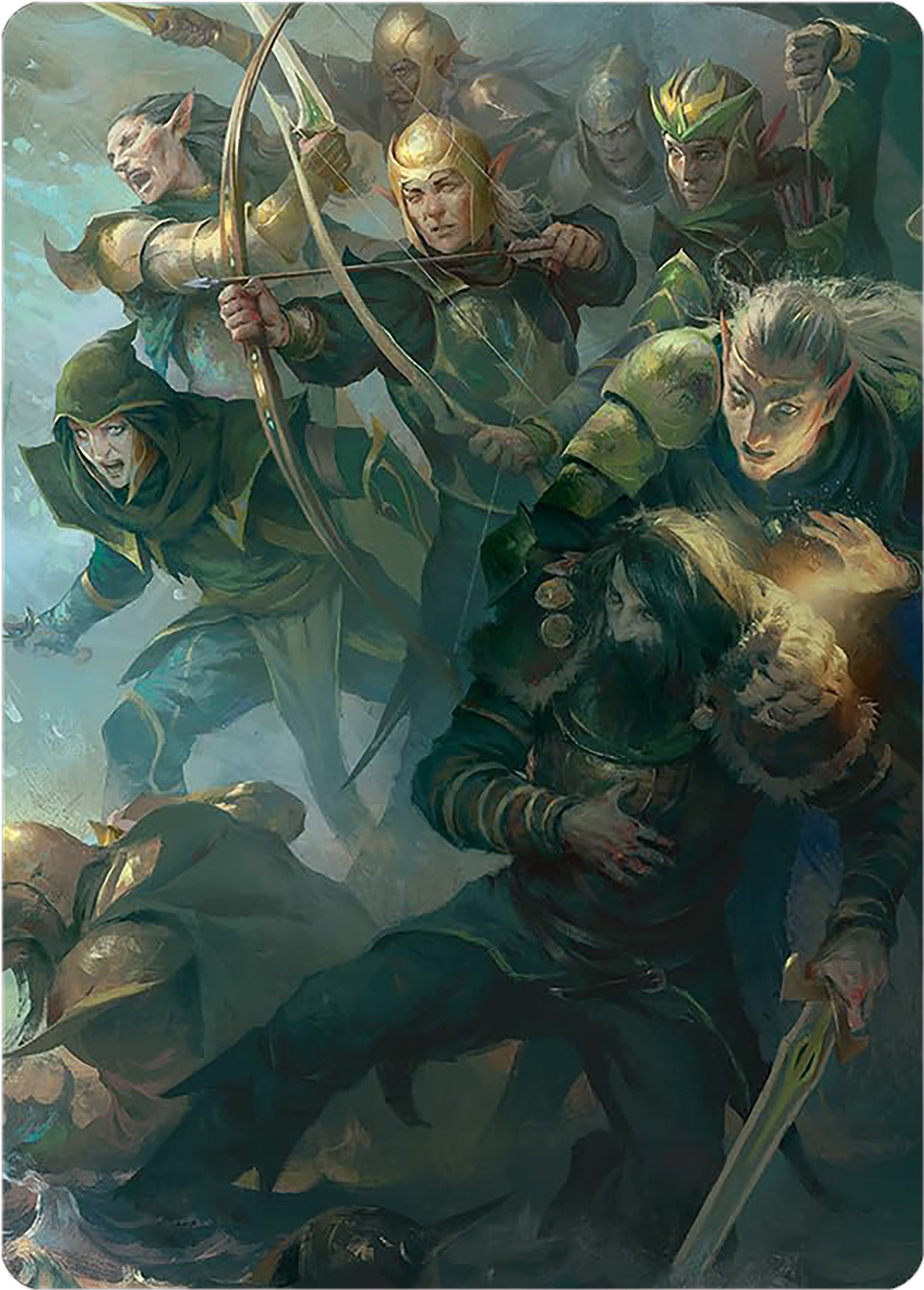 Galadhrim Brigade Art Card [The Lord of the Rings: Tales of Middle-earth Art Series] | Kessel Run Games Inc. 