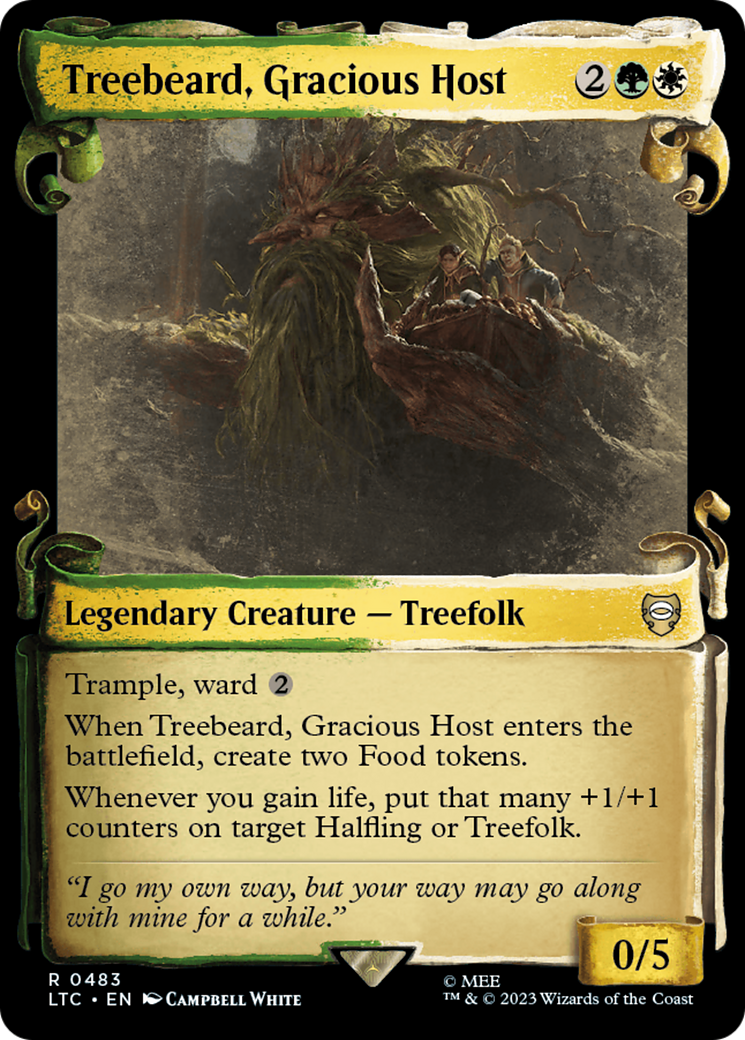 Treebeard, Gracious Host [The Lord of the Rings: Tales of Middle-Earth Commander Showcase Scrolls] | Kessel Run Games Inc. 