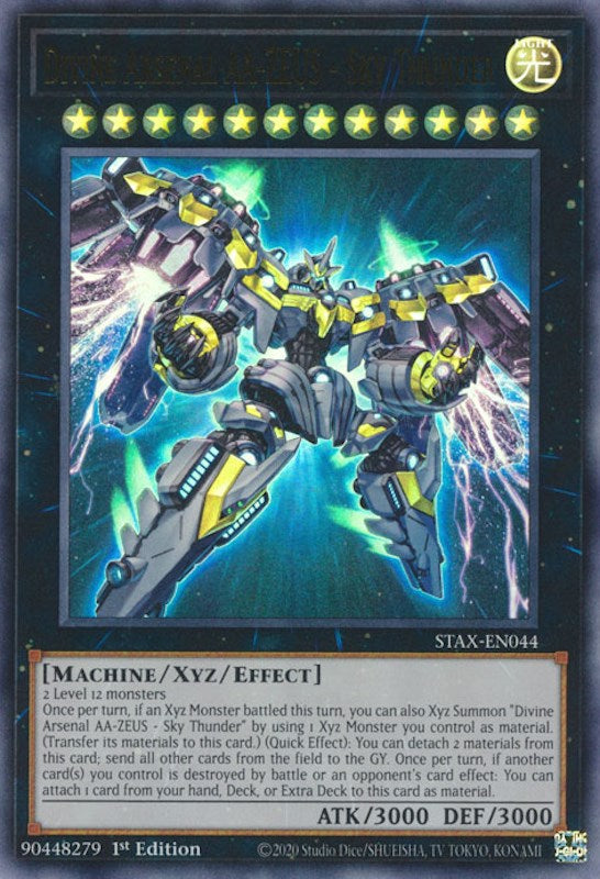 Divine Arsenal AA-ZEUS - Sky Thunder [STAX-EN044] Ultra Rare | Kessel Run Games Inc. 