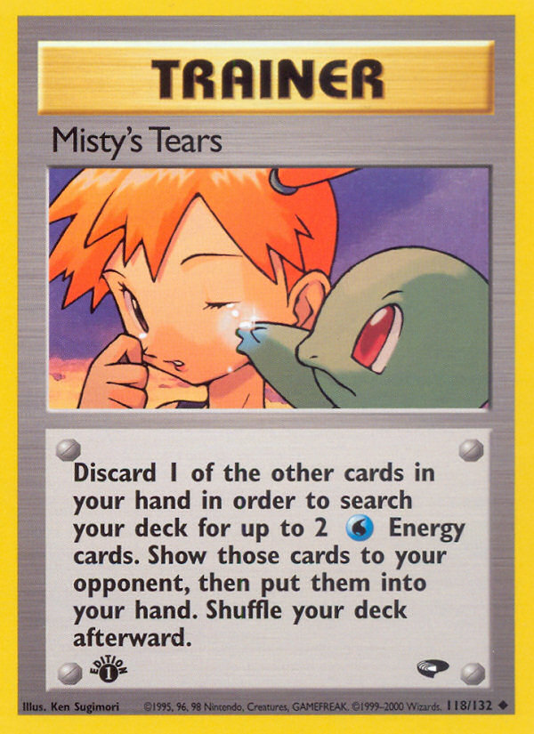 Misty's Tears (118/132) [Gym Challenge 1st Edition] | Kessel Run Games Inc. 