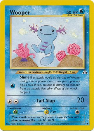 Wooper (71/75) [Neo Discovery Unlimited] | Kessel Run Games Inc. 