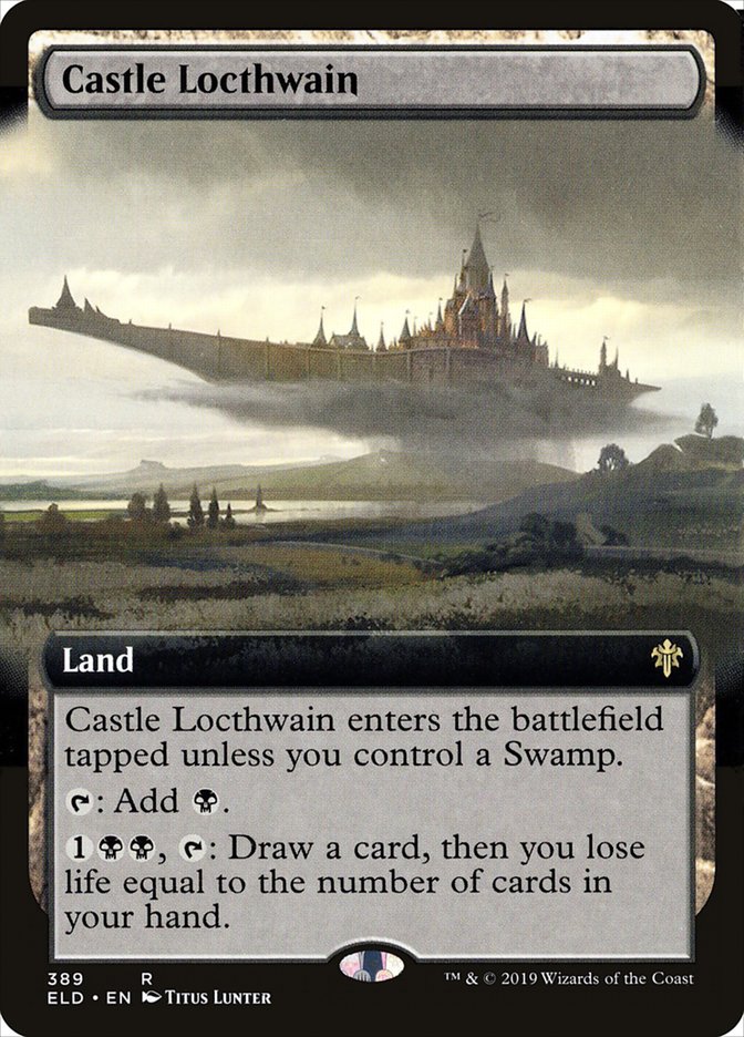 Castle Locthwain (Extended Art) [Throne of Eldraine] | Kessel Run Games Inc. 
