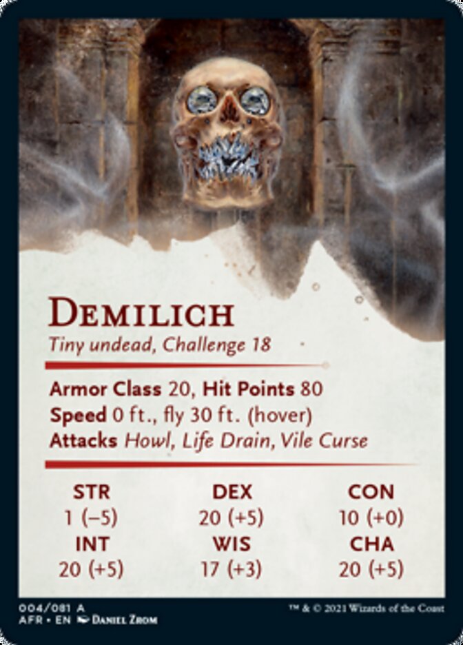 Demilich Art Card [Dungeons & Dragons: Adventures in the Forgotten Realms Art Series] | Kessel Run Games Inc. 