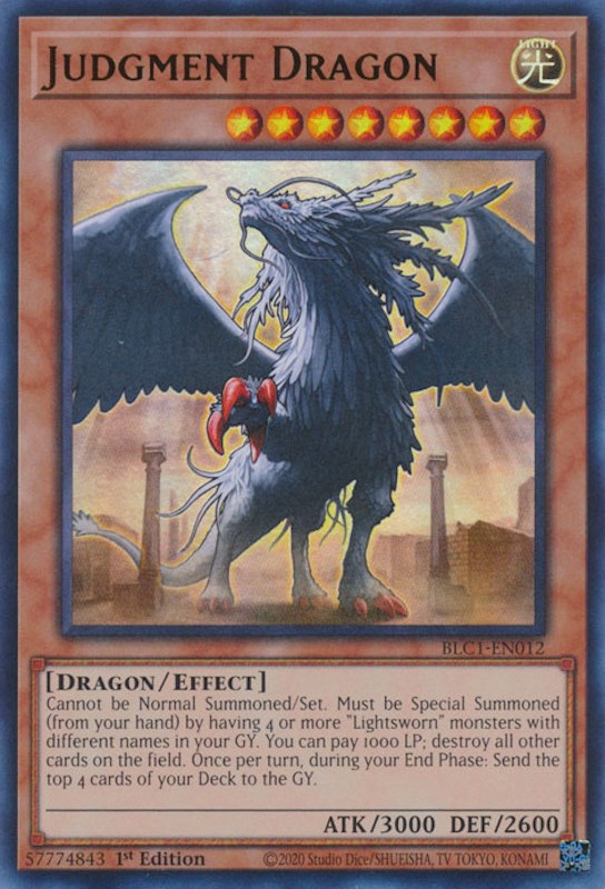 Judgment Dragon [BLC1-EN012] Ultra Rare | Kessel Run Games Inc. 