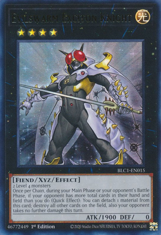 Evilswarm Exciton Knight [BLC1-EN015] Ultra Rare | Kessel Run Games Inc. 