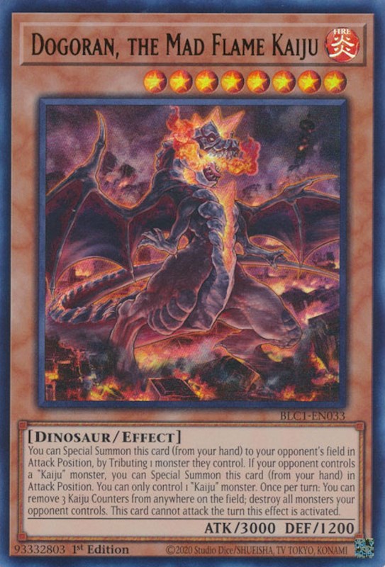 Dogoran, the Mad Flame Kaiju [BLC1-EN033] Ultra Rare | Kessel Run Games Inc. 