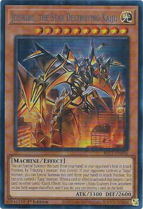 Jizukiru, the Star Destroying Kaiju (Silver) [BLC1-EN036] Ultra Rare | Kessel Run Games Inc. 