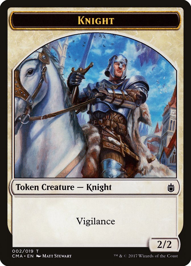 Knight Token [Commander Anthology Tokens] | Kessel Run Games Inc. 