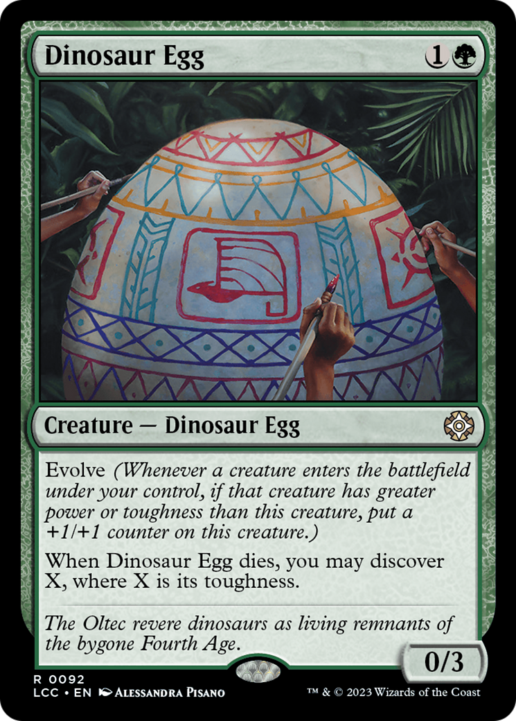 Dinosaur Egg [The Lost Caverns of Ixalan Commander] | Kessel Run Games Inc. 