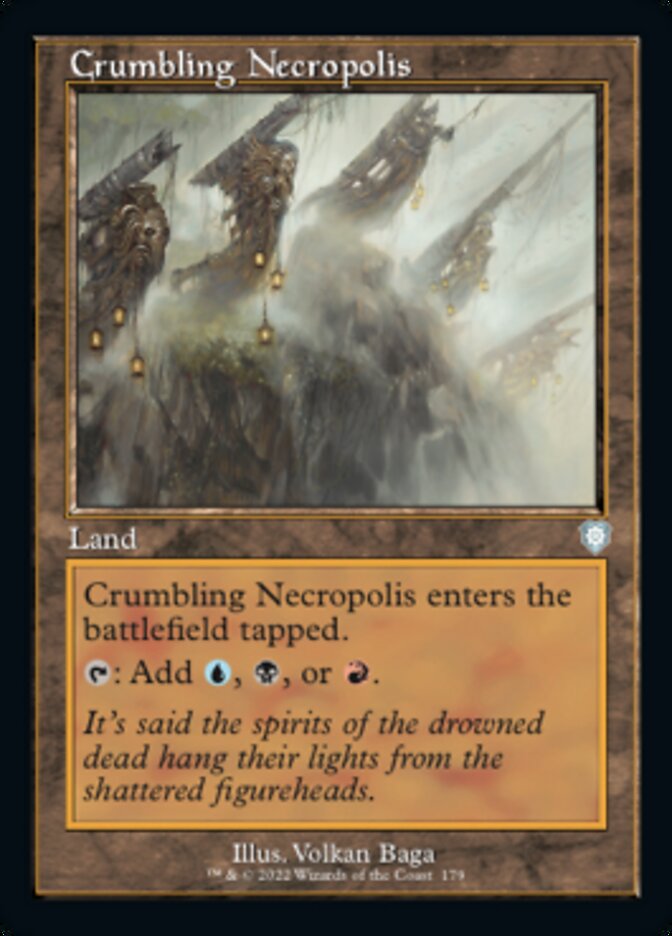 Crumbling Necropolis (Retro) [The Brothers' War Commander] | Kessel Run Games Inc. 