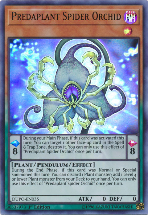 Predaplant Spider Orchid [DUPO-EN035] Ultra Rare | Kessel Run Games Inc. 