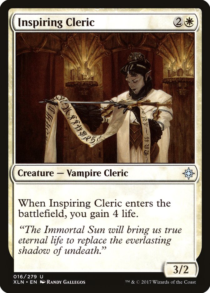 Inspiring Cleric [Ixalan] | Kessel Run Games Inc. 