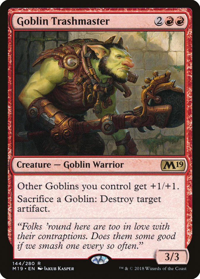 Goblin Trashmaster [Core Set 2019] | Kessel Run Games Inc. 