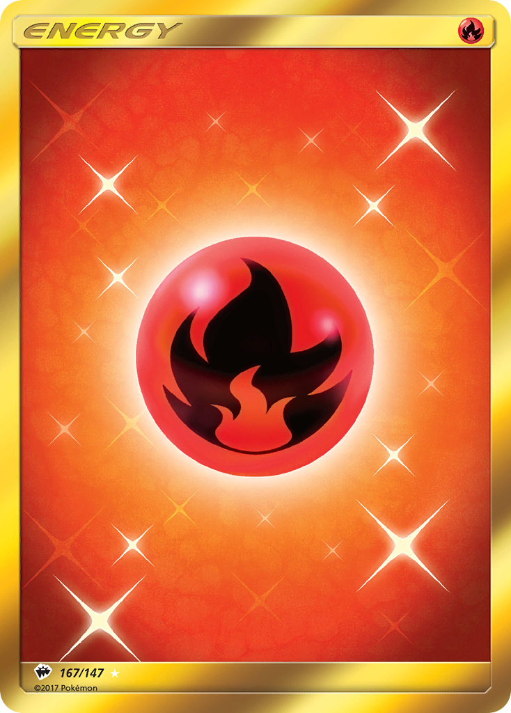 Fire Energy (167/147) [Sun & Moon: Burning Shadows] | Kessel Run Games Inc. 
