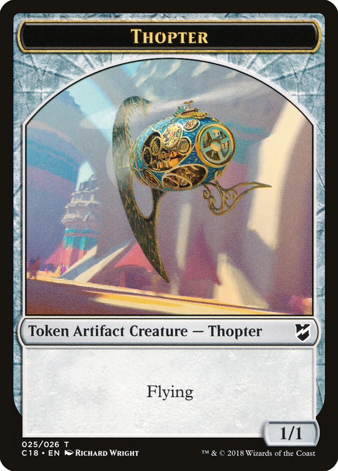 Thopter Token (025/026) [Commander 2018 Tokens] | Kessel Run Games Inc. 