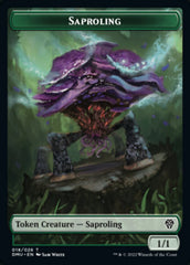 Saproling // Powerstone Double-Sided Token [Dominaria United Tokens] | Kessel Run Games Inc. 