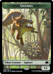 Zombie // Squirrel Double-Sided Token [Dominaria Remastered Tokens] | Kessel Run Games Inc. 