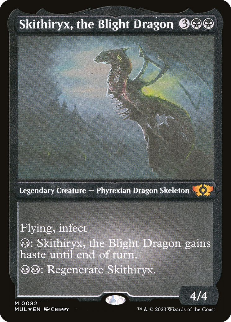 Skithiryx, the Blight Dragon (Foil Etched) [Multiverse Legends] | Kessel Run Games Inc. 