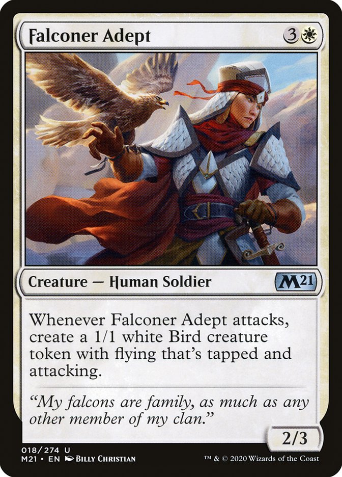 Falconer Adept [Core Set 2021] | Kessel Run Games Inc. 