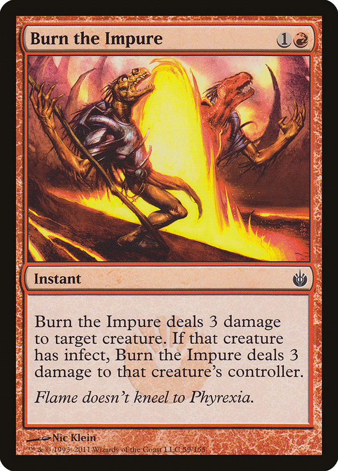 Burn the Impure [Mirrodin Besieged] | Kessel Run Games Inc. 