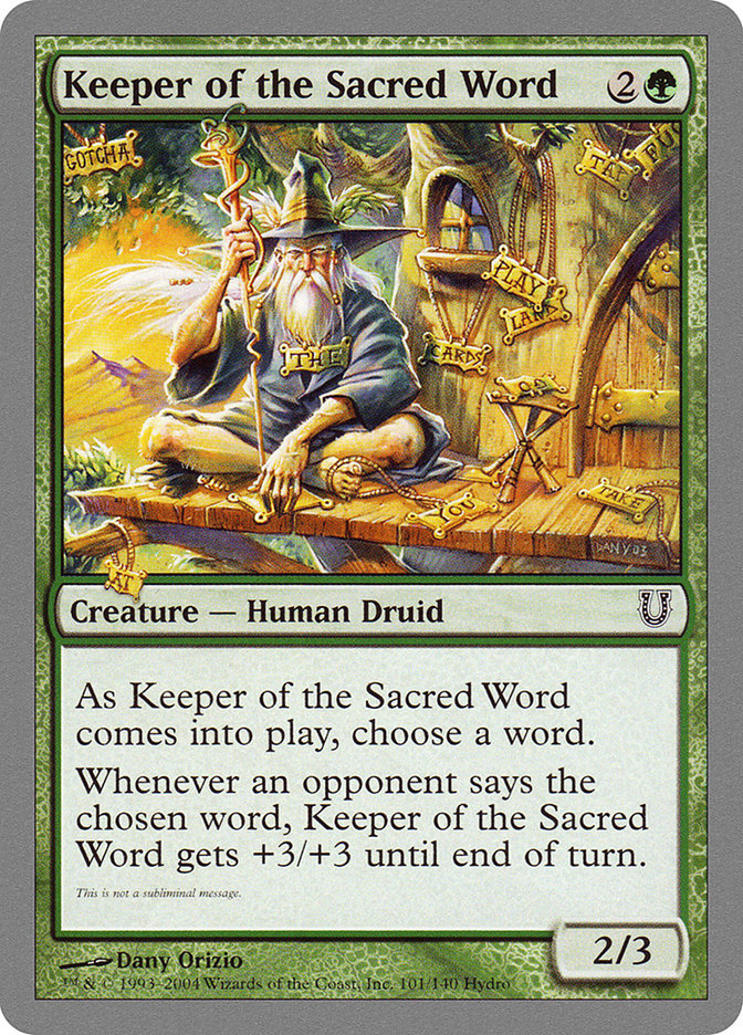 Keeper of the Sacred Word [Unhinged] | Kessel Run Games Inc. 