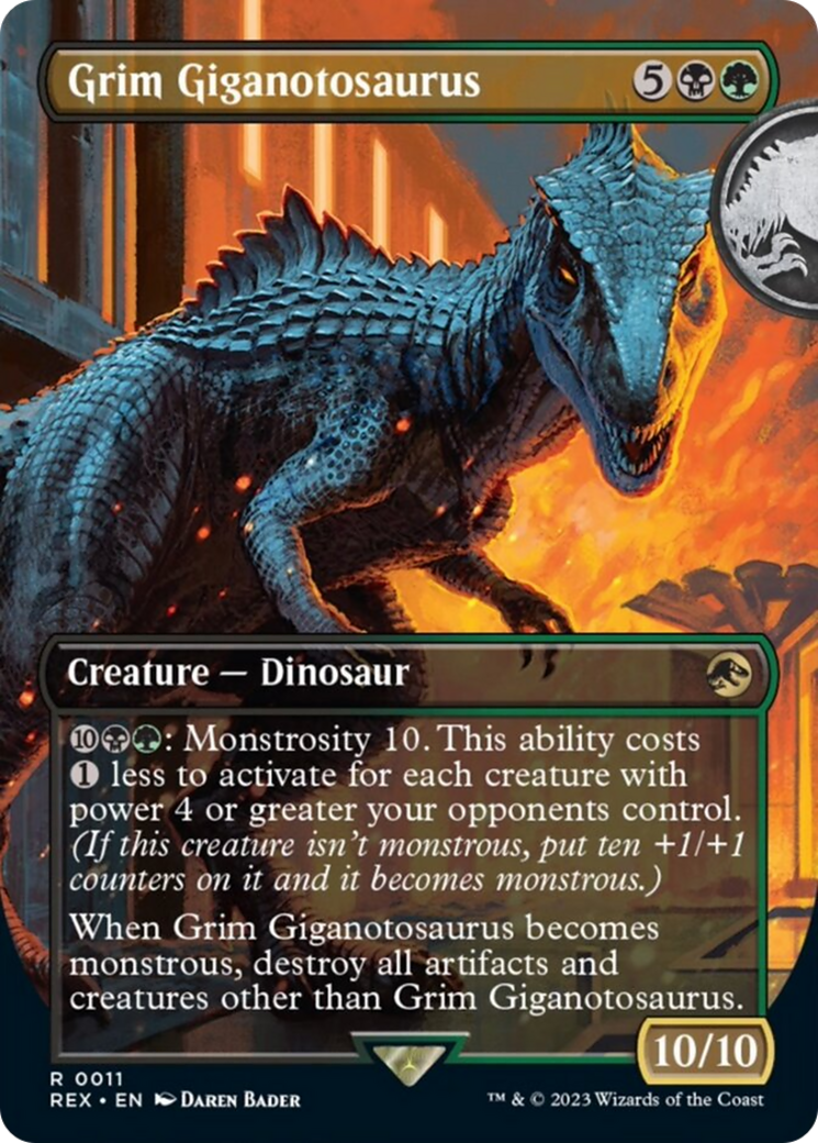 Grim Giganotosaurus (Borderless) [Jurassic World Collection] | Kessel Run Games Inc. 