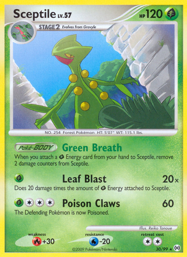 Sceptile (30/99) [Platinum: Arceus] | Kessel Run Games Inc. 