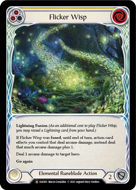 Flicker Wisp [U-ELE065] (Tales of Aria Unlimited)  Unlimited Rainbow Foil | Kessel Run Games Inc. 