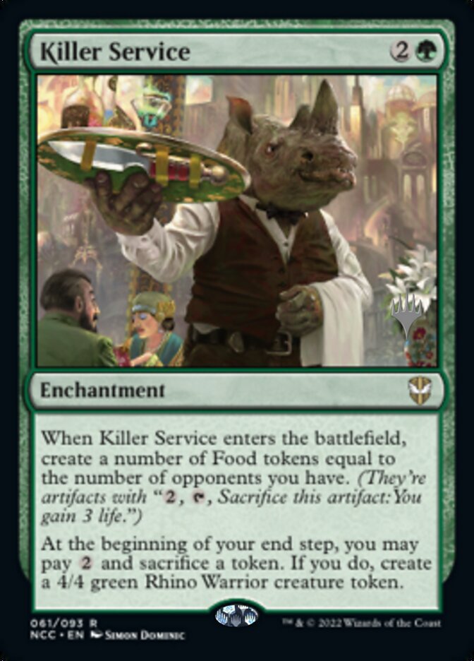 Killer Service (Promo Pack) [Streets of New Capenna Commander Promos] | Kessel Run Games Inc. 